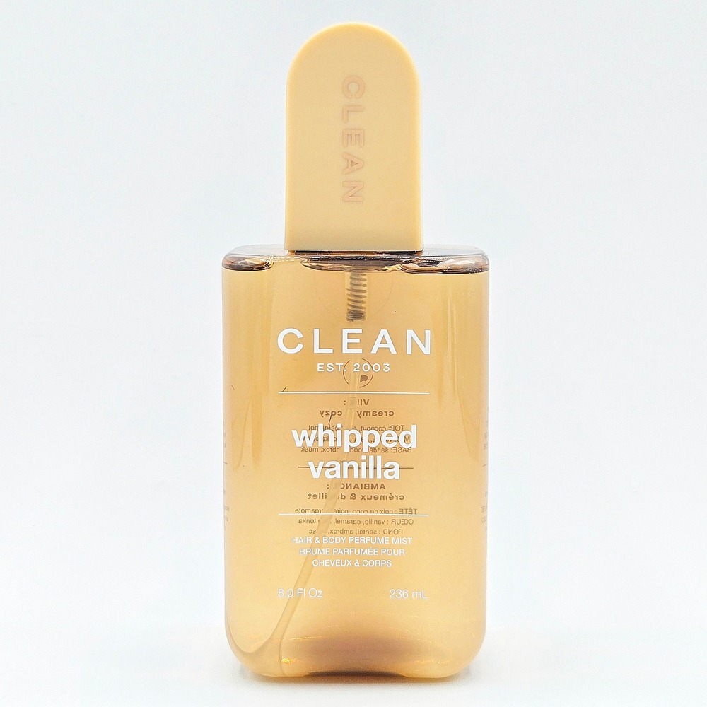 CLEAN Whipped Vanilla Hair & Body Perfume Mist Women 8.0 oz NEW